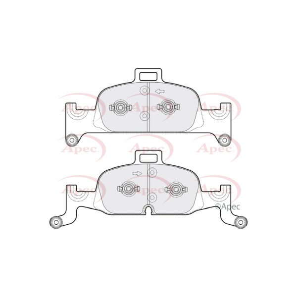 APEC BRAKE PADS (FRONT) (R90) image