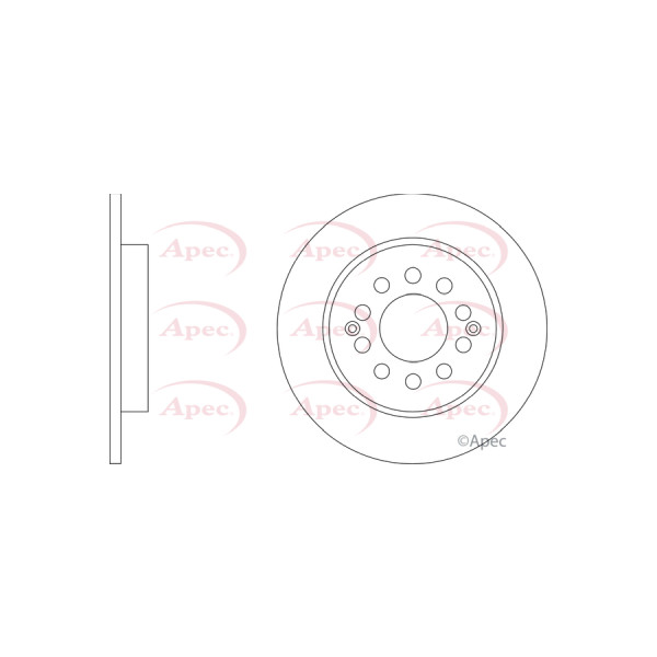APEC BRAKE DISC (REAR) (SINGLE) image
