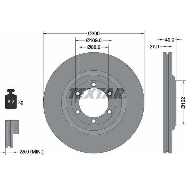 TEXTAR PC BRAKE DISCS image
