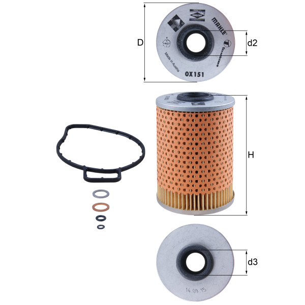 OIL FILTER - ELEMENT image