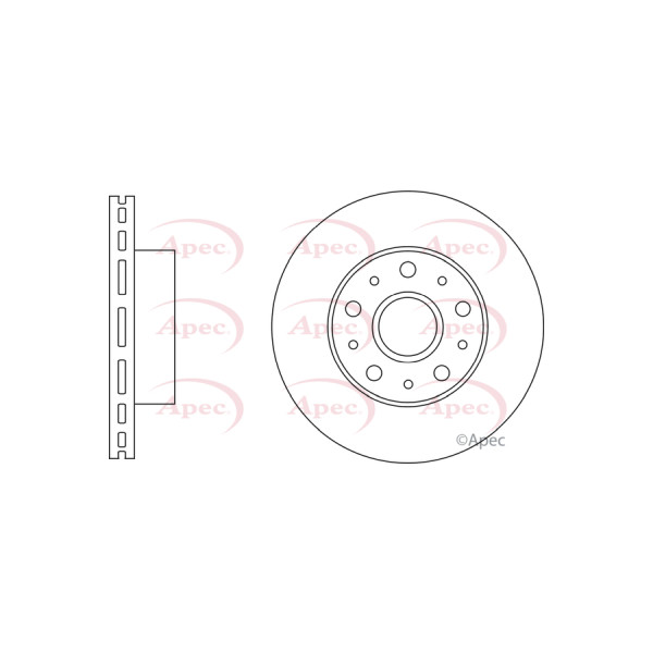 APEC BRAKE DISC (FRONT) (SINGLE) image