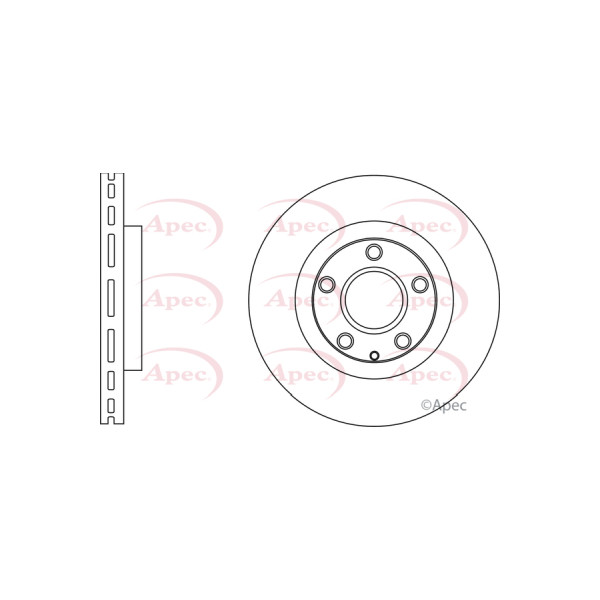 APEC BRAKE DISC (FRONT) (SINGLE) image