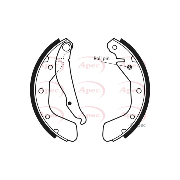 APEC BRAKE SHOES REAR image