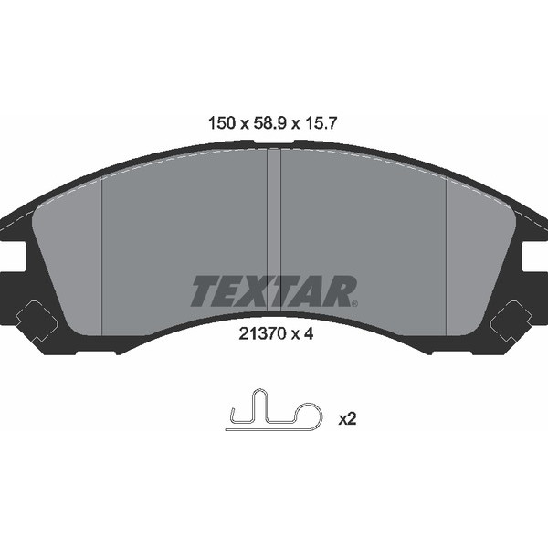 TEXTAR PC BRAKE PADS image