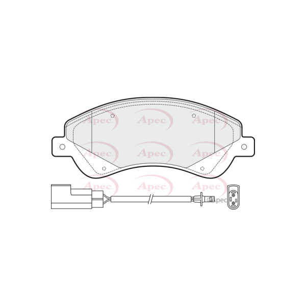 APEC BRAKE PADS (FRONT) (R90) image