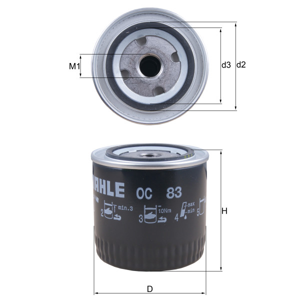 OIL FILTER - SPIN ON image