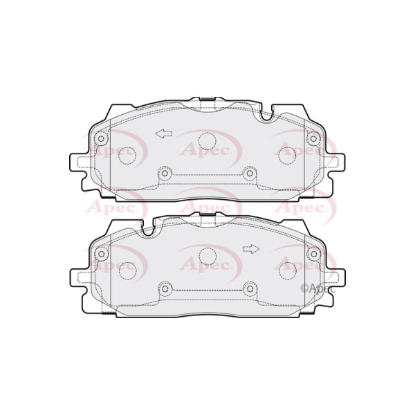 APEC BRAKE PADS (FRONT) (R90) image