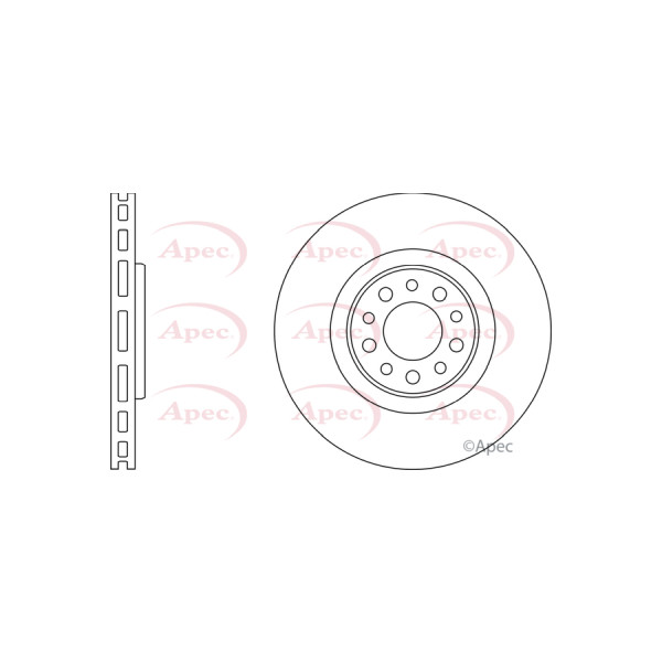 APEC BRAKE DISC (FRONT) (SINGLE) image