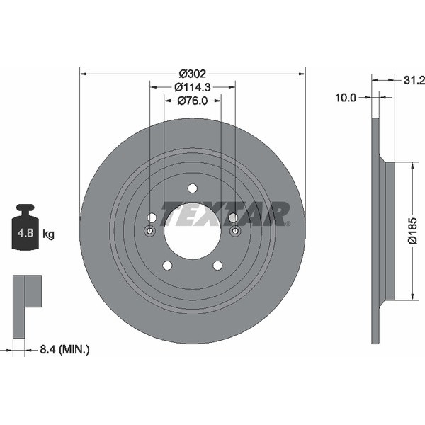 TEXTAR PC BRAKE DISCS image