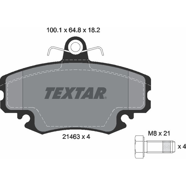 TEXTAR PC BRAKE PADS image