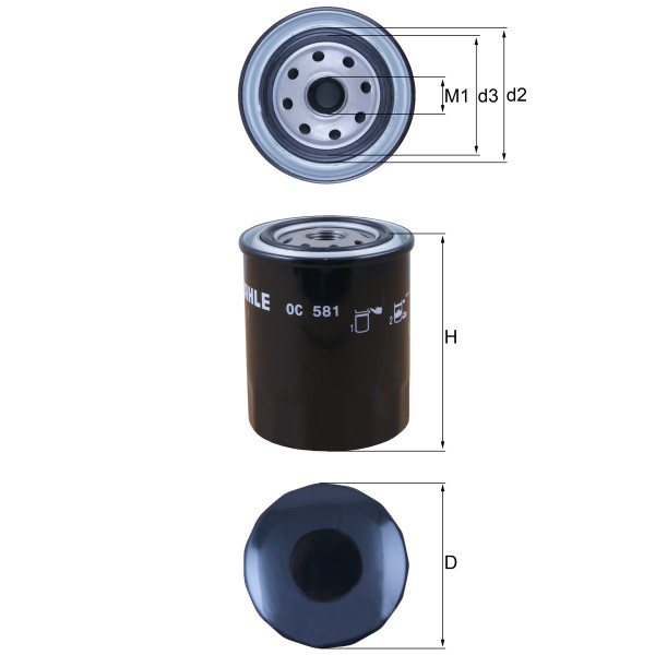 OIL FILTER - SPIN ON image