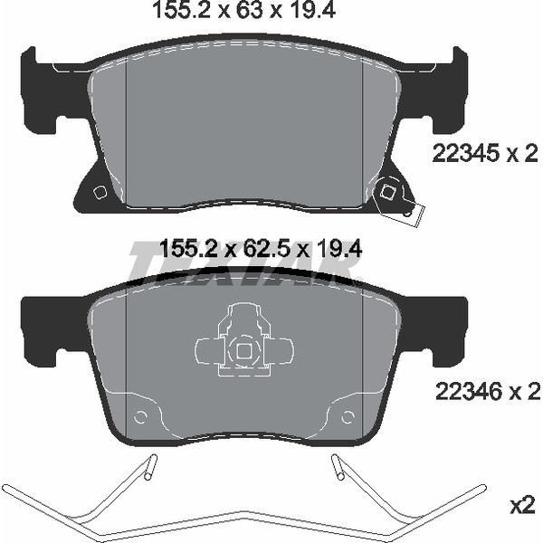 TEXTAR PC BRAKE PADS image