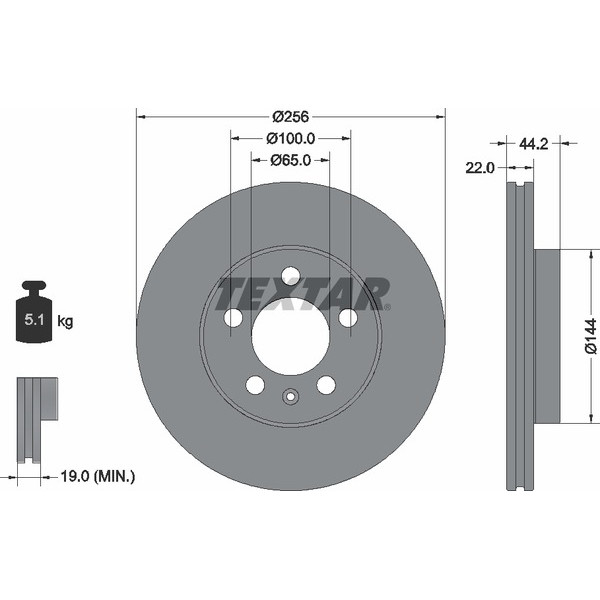 TEXTAR PC BRAKE DISCS image