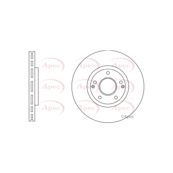 APEC BRAKE DISC (FRONT) (SINGLE) image