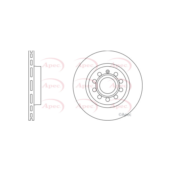 APEC BRAKE DISC (FRONT) (SINGLE) image