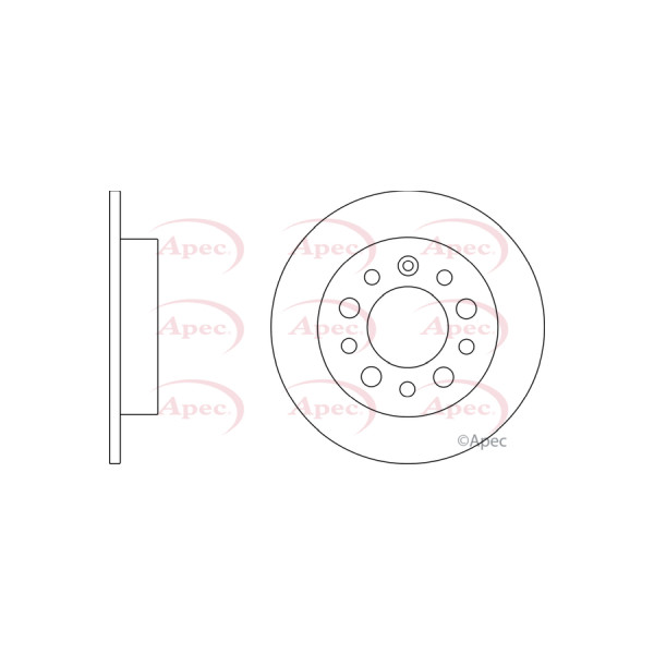APEC BRAKE DISC (REAR) (SINGLE) image
