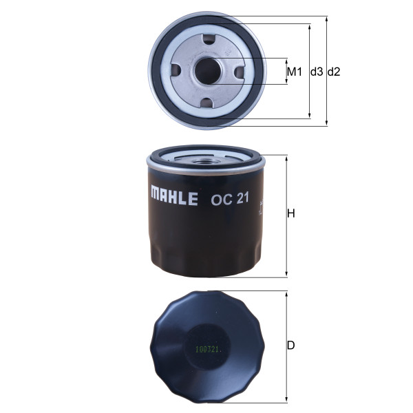 OIL FILTER - SPIN ON image