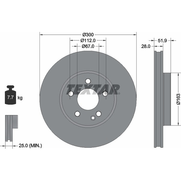 TEXTAR PC BRAKE DISCS image