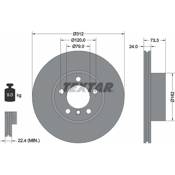 TEXTAR PC BRAKE DISCS image