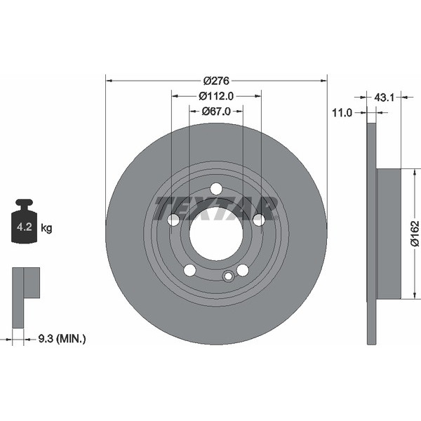 TEXTAR PC BRAKE DISCS image