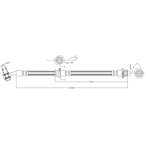 BRAKE HOSE (FRONT LH) - NISSAN RENAULT image