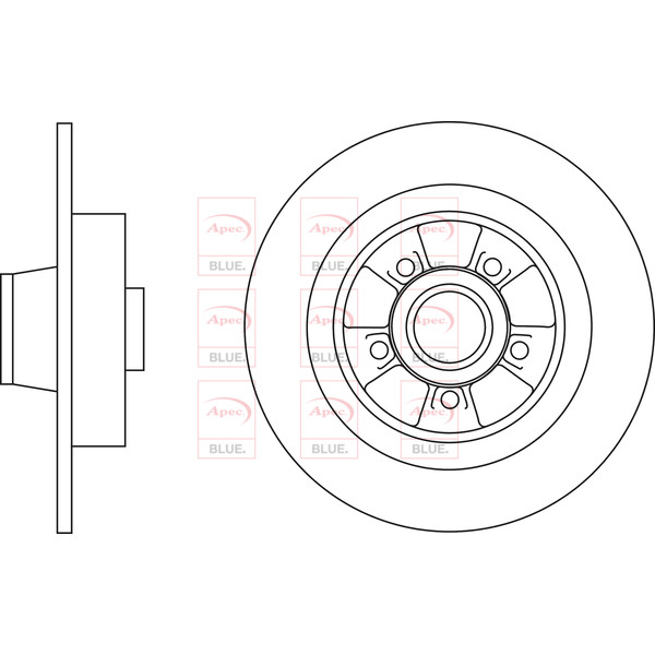 BRAKE DISC (REAR) (SINGLE) image