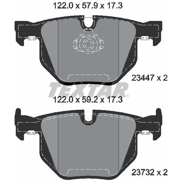 TEXTAR PC BRAKE PADS image