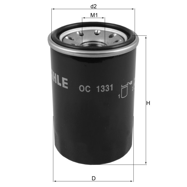 OIL FILTER - SPIN ON image