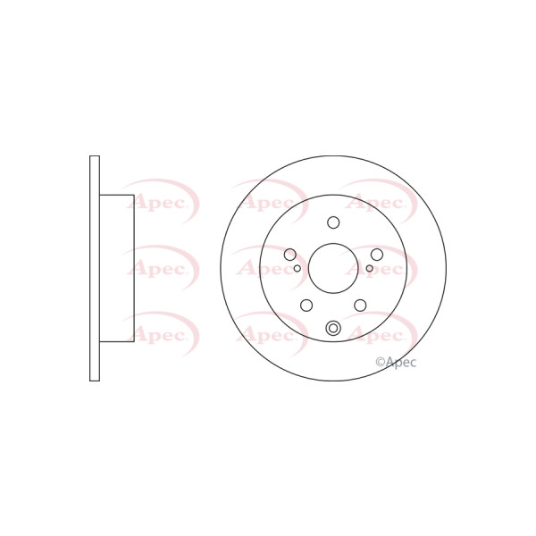 APEC BRAKE DISC (REAR) (SINGLE) image