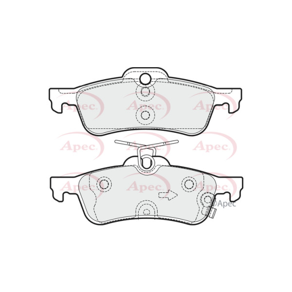 APEC BRAKE PADS (REAR) (R90) image