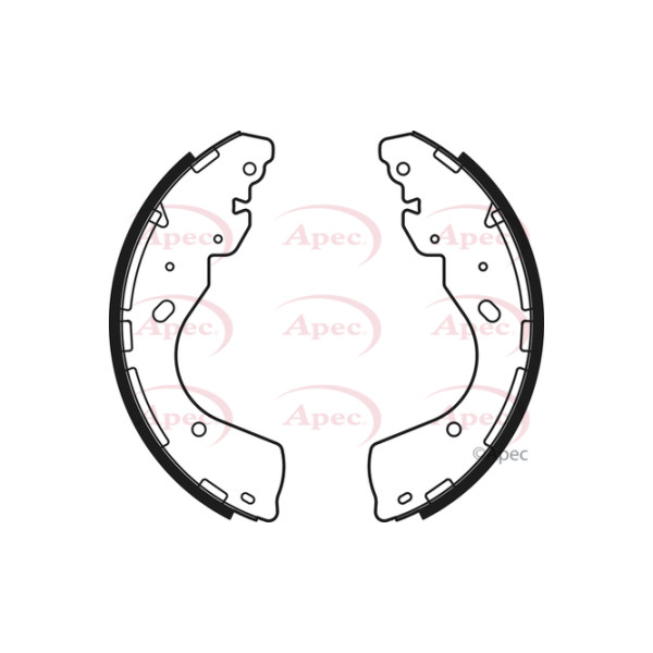 APEC BRAKE SHOES REAR image