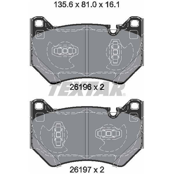 TEXTAR PC BRAKE PADS image