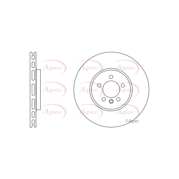 APEC BRAKE DISC (FRONT) (SINGLE) image