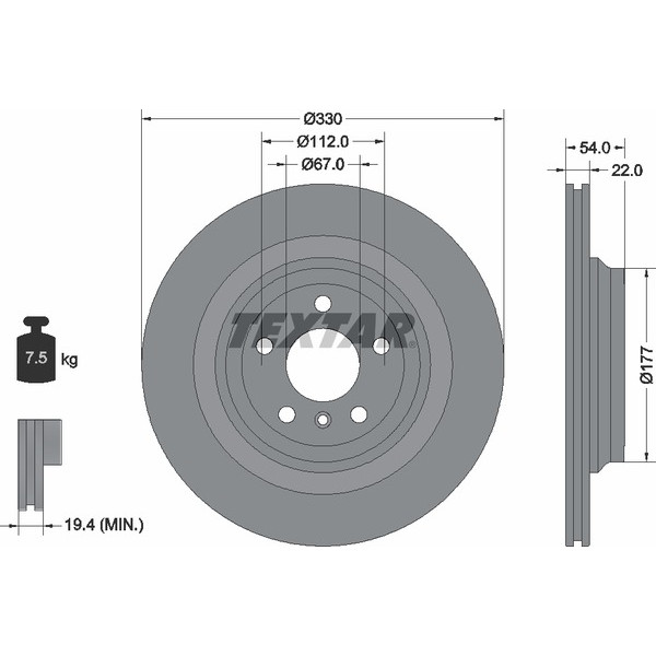 TEXTAR PC BRAKE DISCS image