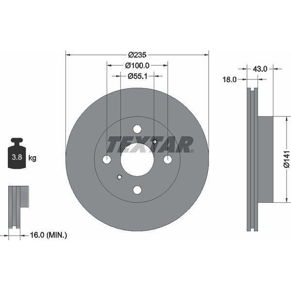 TEXTAR PC BRAKE DISCS image