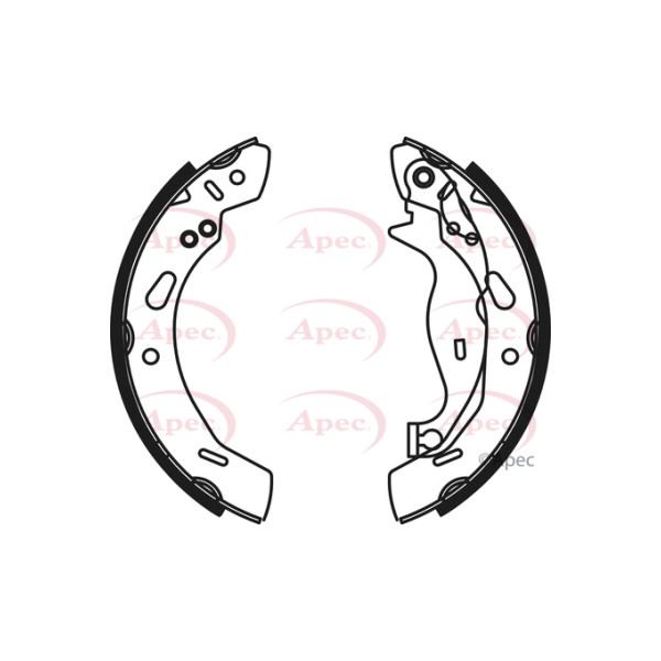 APEC BRAKE SHOES REAR image