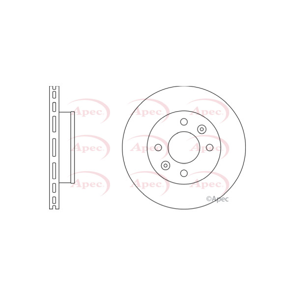 APEC BRAKE DISC (FRONT) (SINGLE) image