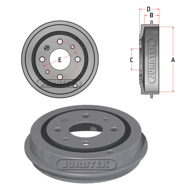 DRUM (REAR) - FIAT FORD LANCIA image