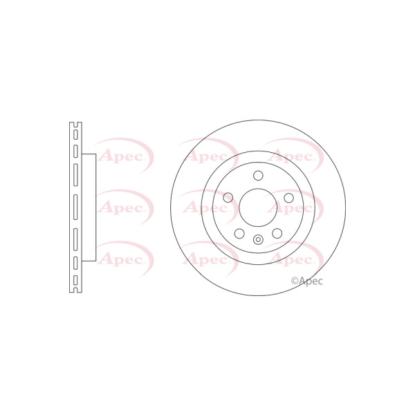 APEC BRAKE DISC (FRONT) (SINGLE) image