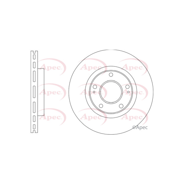 APEC BRAKE DISC (FRONT) (SINGLE) image