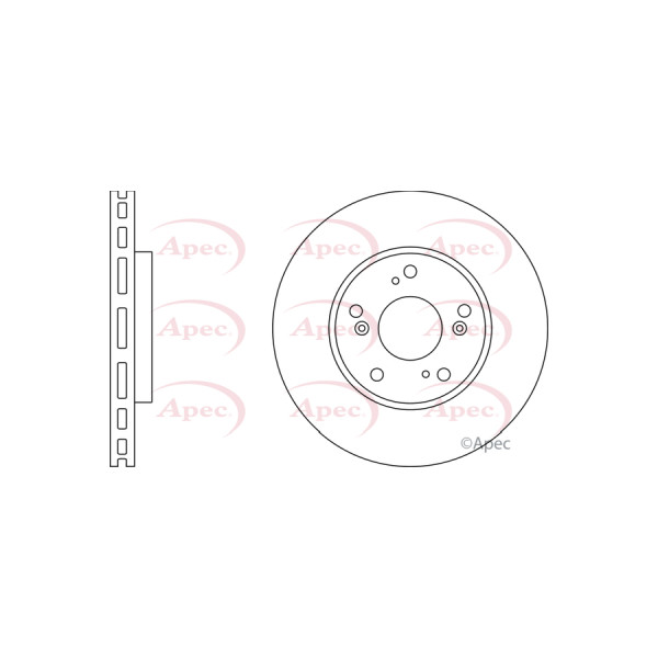 APEC BRAKE DISC (FRONT) (SINGLE) image
