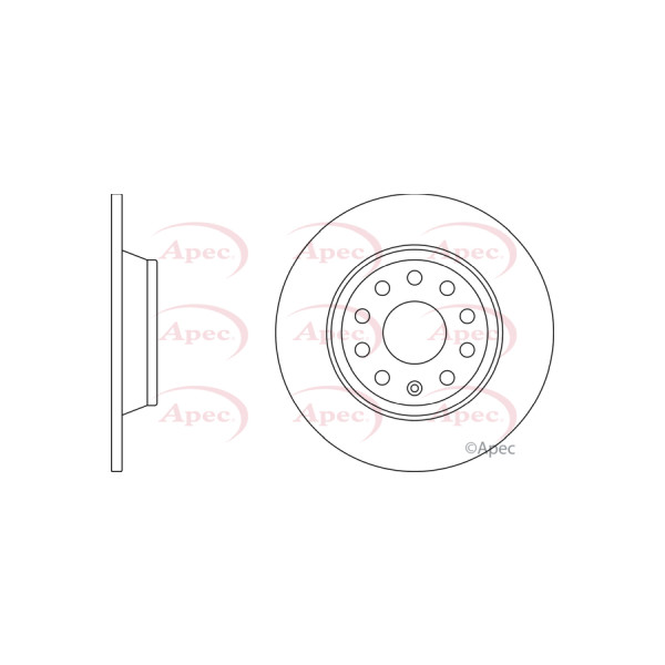 APEC BRAKE DISC (REAR) (SINGLE) image