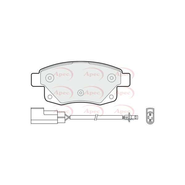 APEC BRAKE PADS (REAR) (R90) image