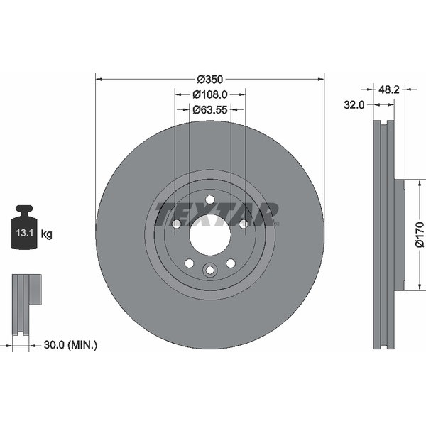 TEXTAR PC BRAKE DISCS image