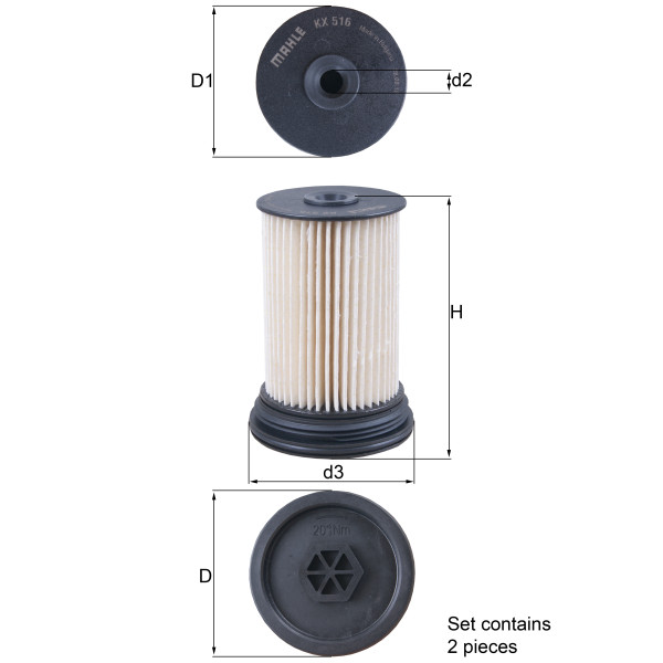 FUEL FILTER - ELEMENT image