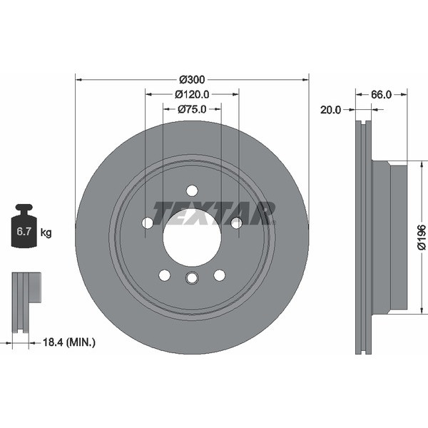 TEXTAR PC BRAKE DISCS image