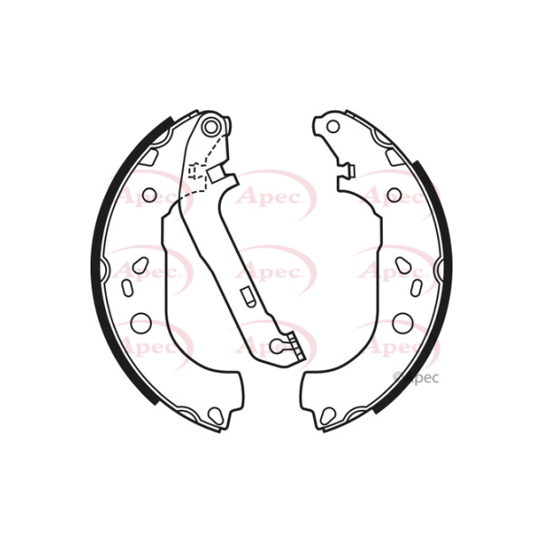 APEC BRAKE SHOES REAR image