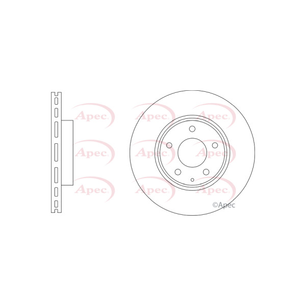 APEC BRAKE DISC (FRONT) (SINGLE) image