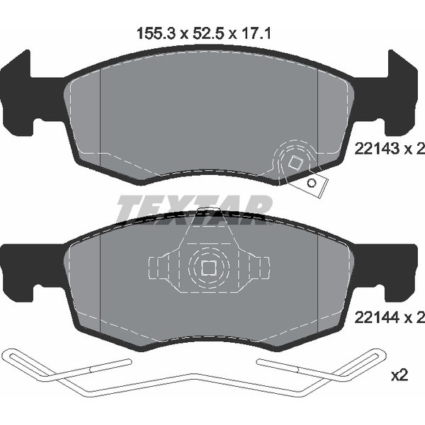 TEXTAR PC BRAKE PADS image
