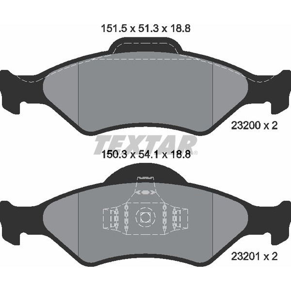 TEXTAR PC BRAKE PADS image